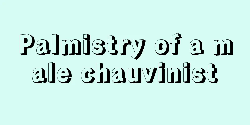 Palmistry of a male chauvinist