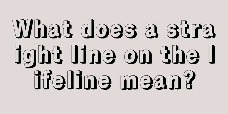 What does a straight line on the lifeline mean?