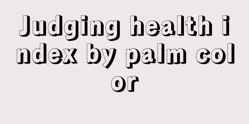 Judging health index by palm color
