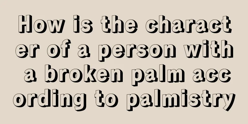 How is the character of a person with a broken palm according to palmistry