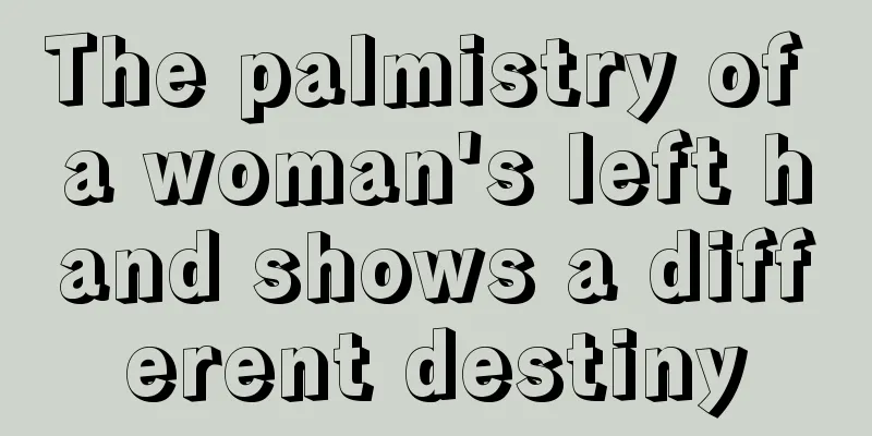The palmistry of a woman's left hand shows a different destiny