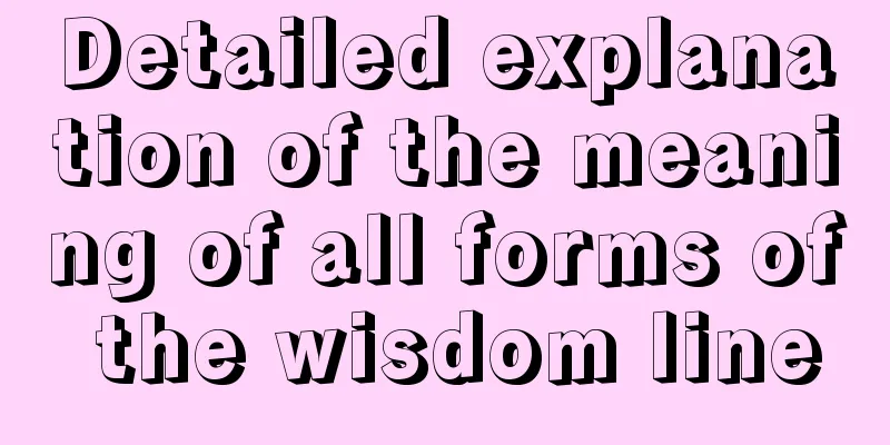 Detailed explanation of the meaning of all forms of the wisdom line