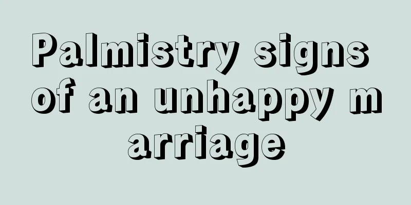 Palmistry signs of an unhappy marriage