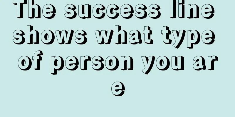 The success line shows what type of person you are