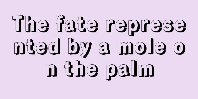 The fate represented by a mole on the palm