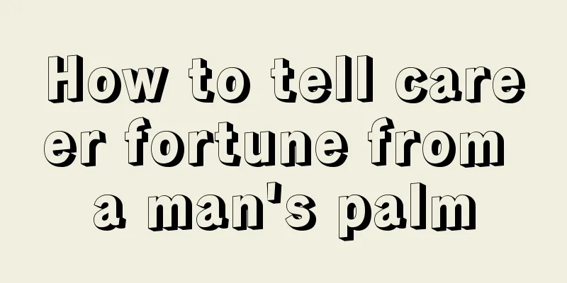 How to tell career fortune from a man's palm