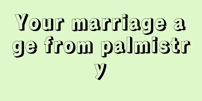 Your marriage age from palmistry