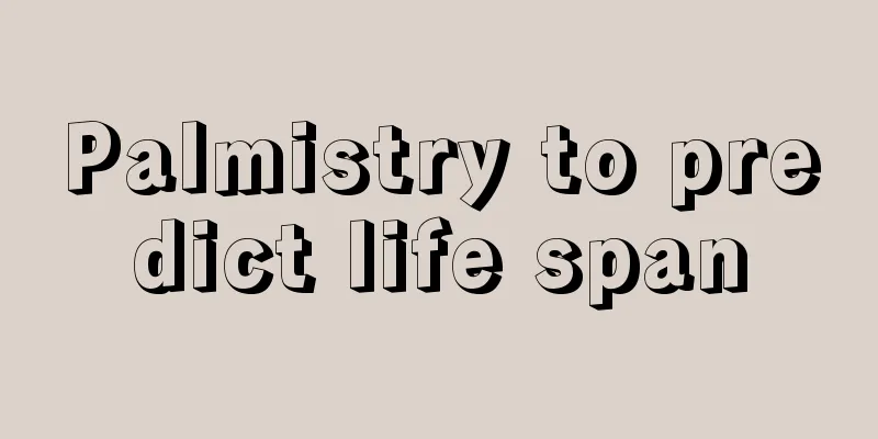 Palmistry to predict life span
