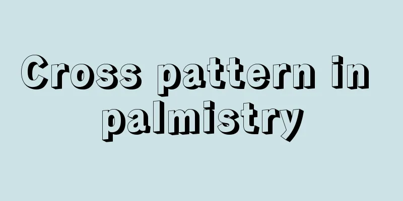 Cross pattern in palmistry
