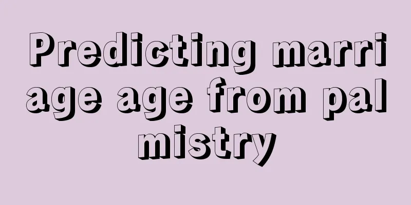 Predicting marriage age from palmistry