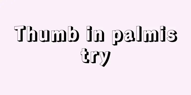Thumb in palmistry