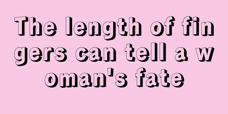 The length of fingers can tell a woman's fate