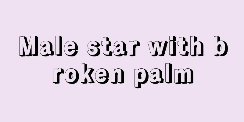 Male star with broken palm