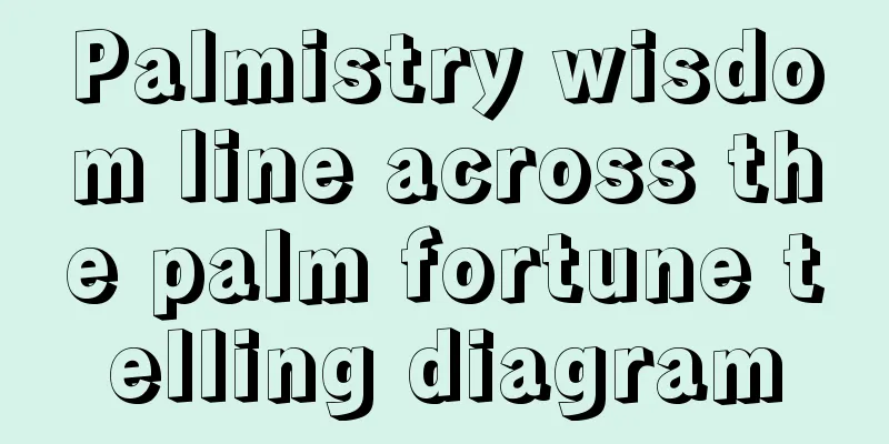 Palmistry wisdom line across the palm fortune telling diagram
