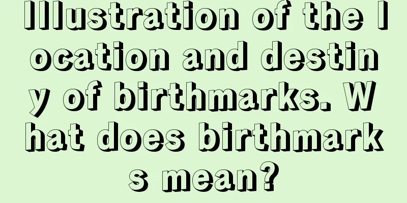 Illustration of the location and destiny of birthmarks. What does birthmarks mean?
