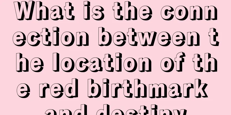 What is the connection between the location of the red birthmark and destiny