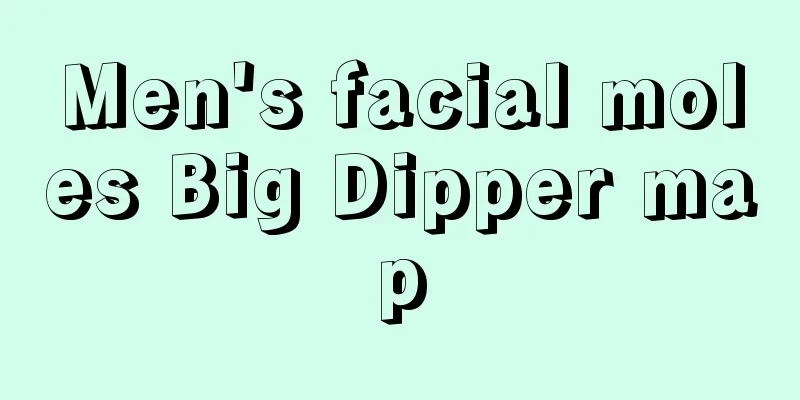 Men's facial moles Big Dipper map