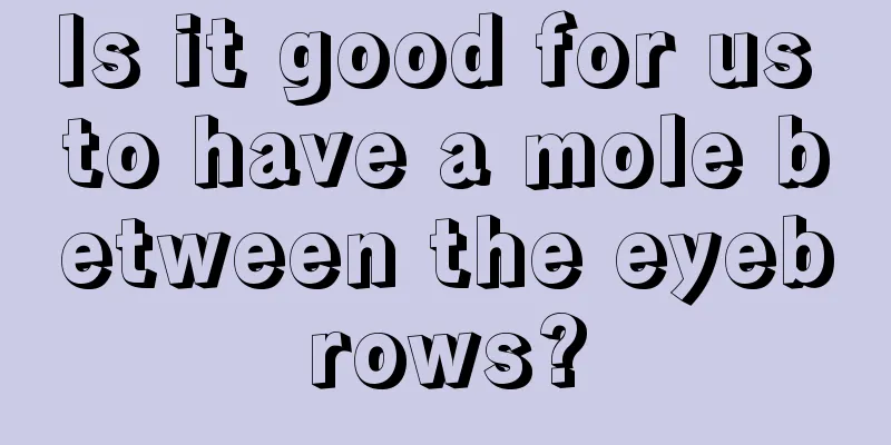 Is it good for us to have a mole between the eyebrows?