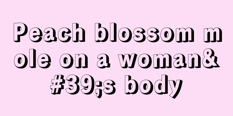 Peach blossom mole on a woman's body