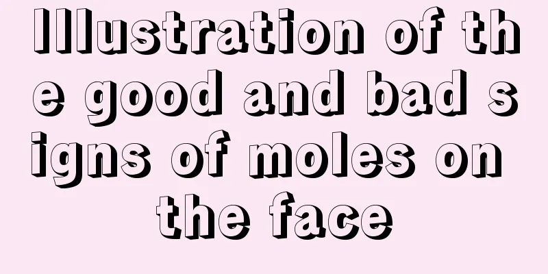 Illustration of the good and bad signs of moles on the face