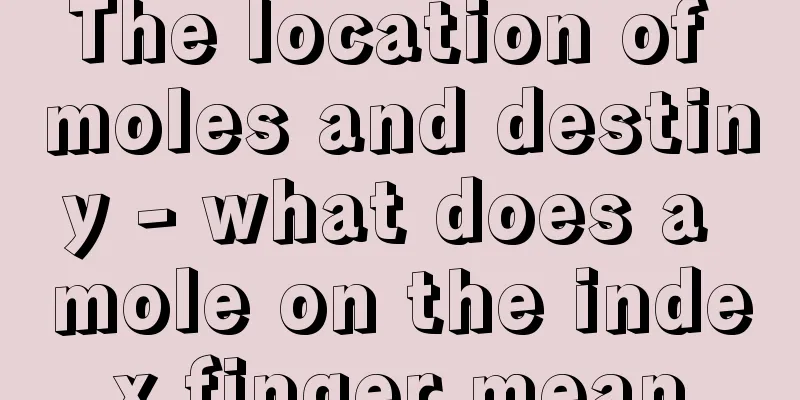 The location of moles and destiny - what does a mole on the index finger mean