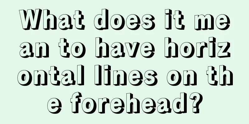 What does it mean to have horizontal lines on the forehead?