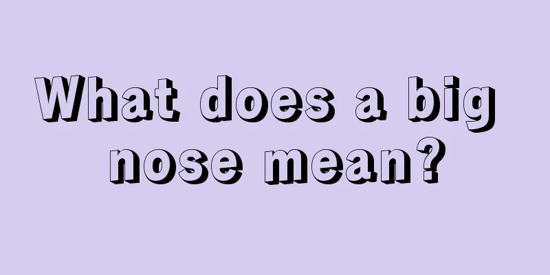 What does a big nose mean?