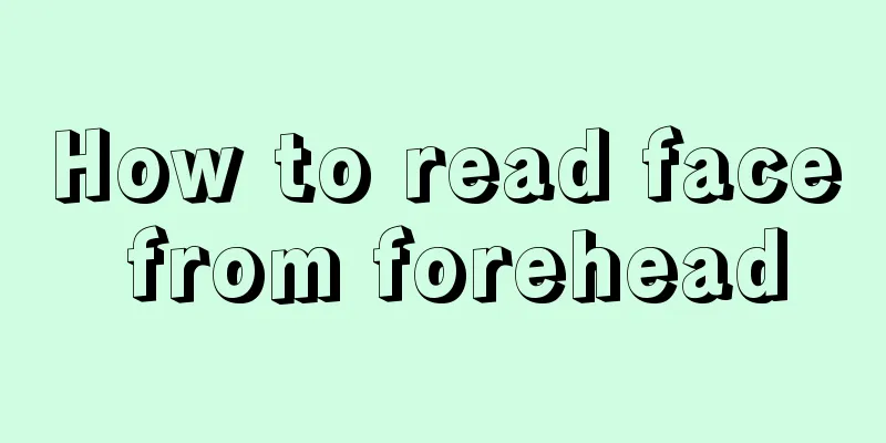 How to read face from forehead