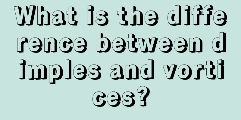 What is the difference between dimples and vortices?