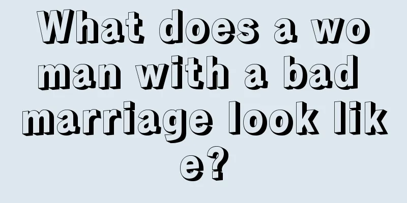 What does a woman with a bad marriage look like?
