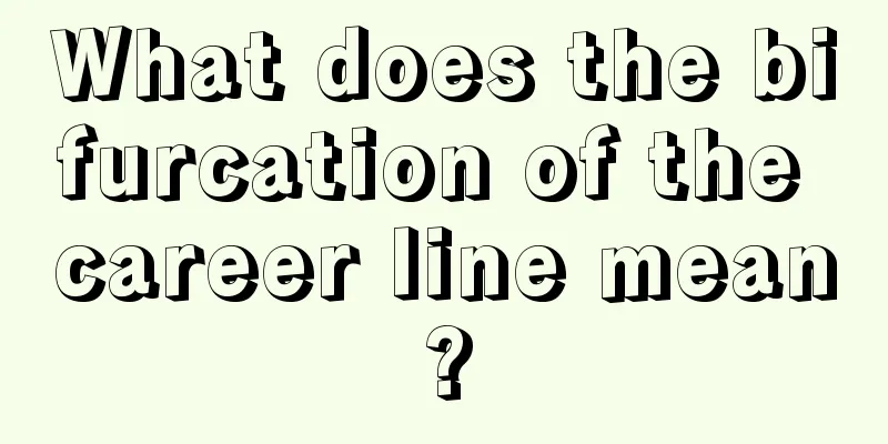 What does the bifurcation of the career line mean?
