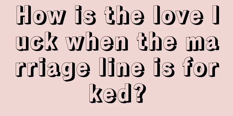 How is the love luck when the marriage line is forked?