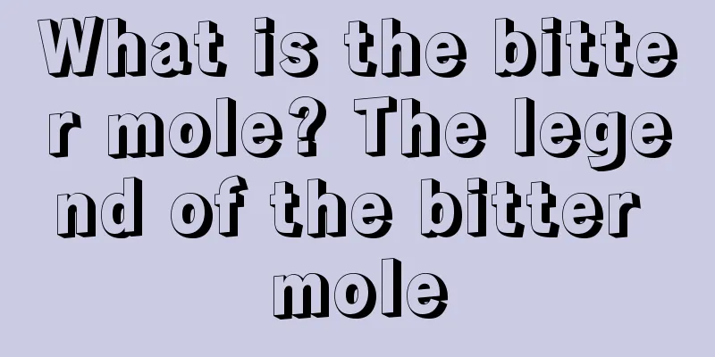 What is the bitter mole? The legend of the bitter mole