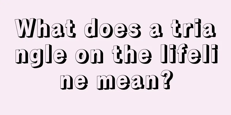 What does a triangle on the lifeline mean?