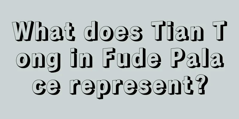 What does Tian Tong in Fude Palace represent?