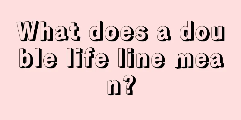 What does a double life line mean?