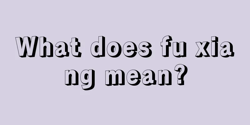 What does fu xiang mean?
