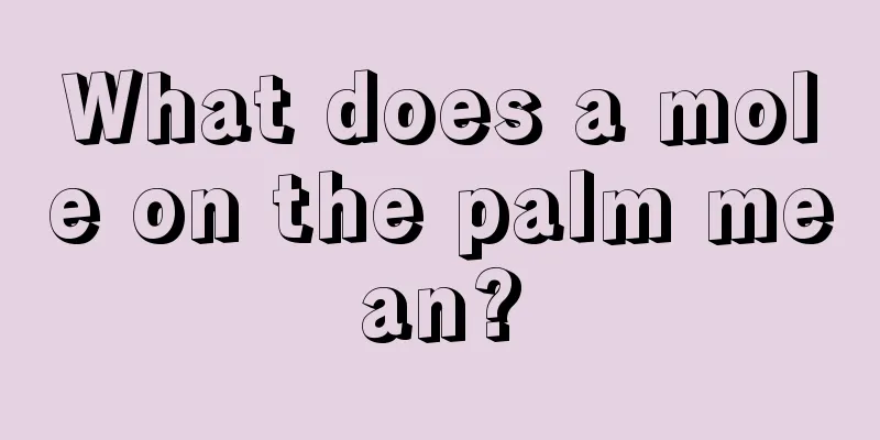 What does a mole on the palm mean?