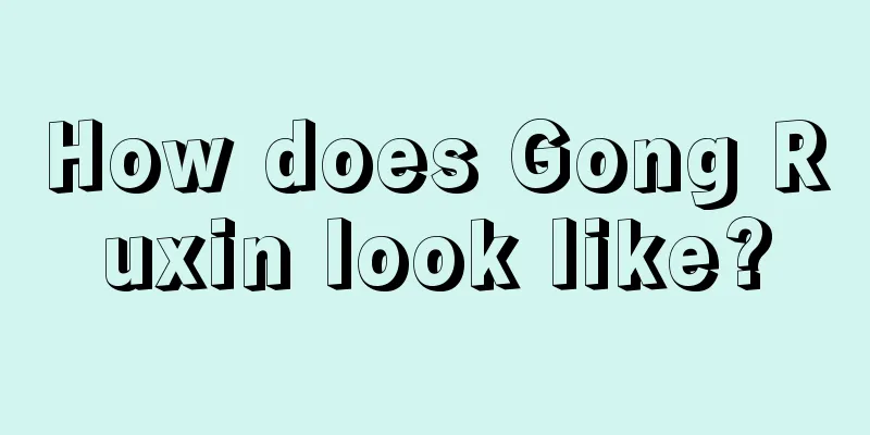 How does Gong Ruxin look like?