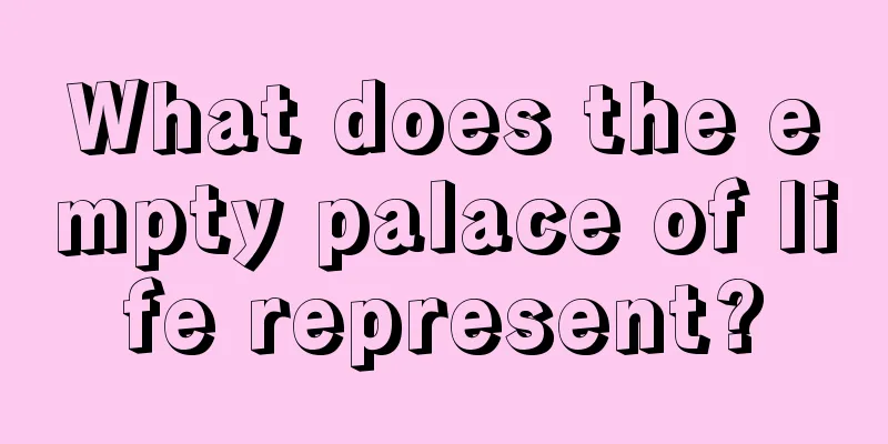 What does the empty palace of life represent?