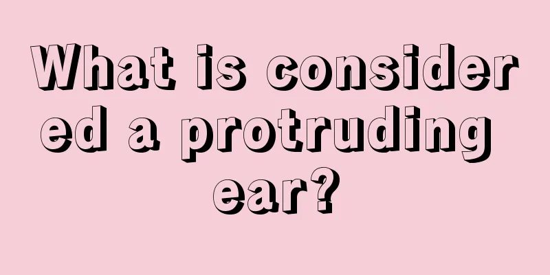 What is considered a protruding ear?