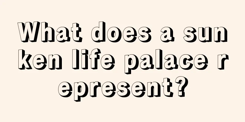 What does a sunken life palace represent?