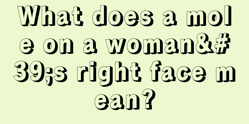 What does a mole on a woman's right face mean?