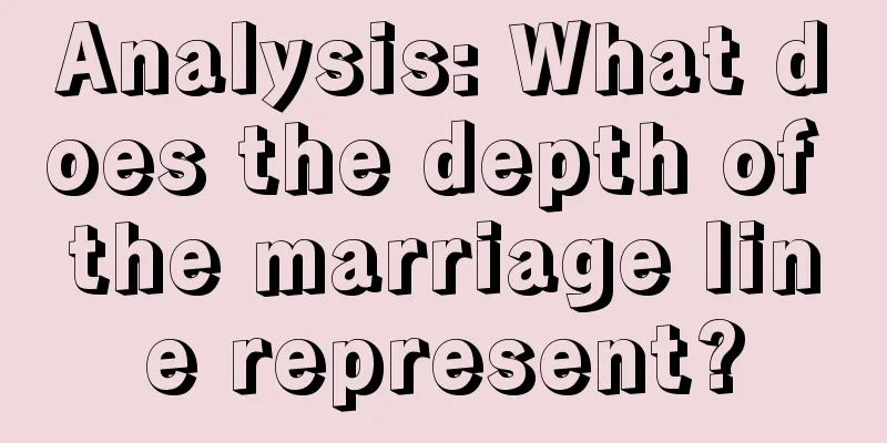 Analysis: What does the depth of the marriage line represent?
