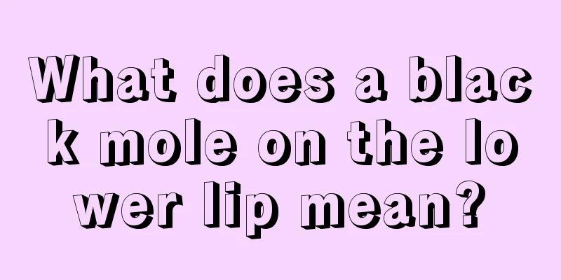 What does a black mole on the lower lip mean?