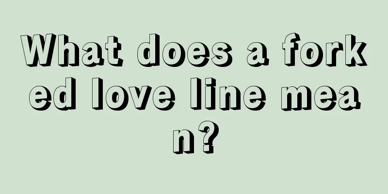 What does a forked love line mean?