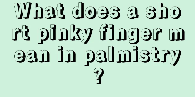 What does a short pinky finger mean in palmistry?