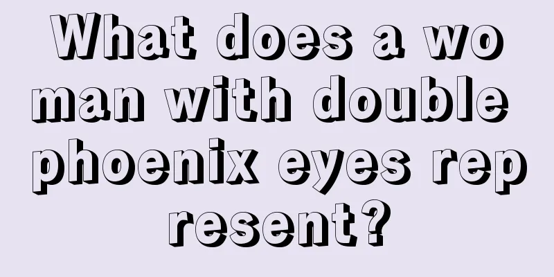 What does a woman with double phoenix eyes represent?