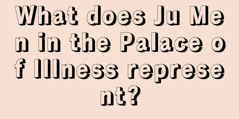 What does Ju Men in the Palace of Illness represent?