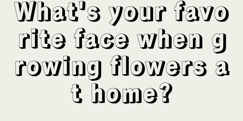 What's your favorite face when growing flowers at home?